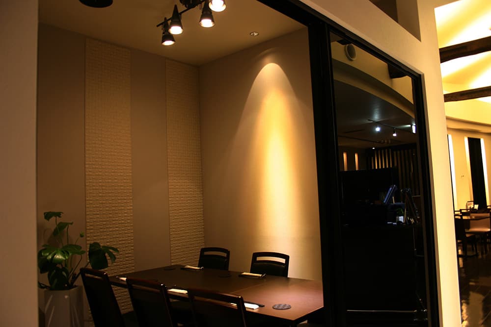 5名様までの個室貸切プラン